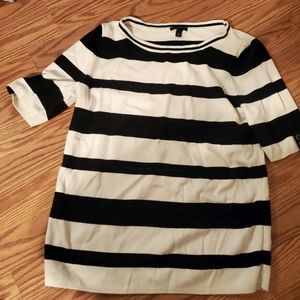 Striped Talbots 1/4 sleeve